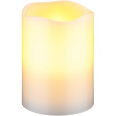 LED-ljus - Sæt med 3 LED-lys med ægte voks og realistisk flamme