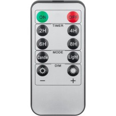 LED-ljus - Sæt med 3 LED-lys med ægte voks og realistisk flamme