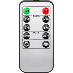 LED-ljus - Sæt med 3 LED-lys med realistisk flamme til indendørs og udendørs brug