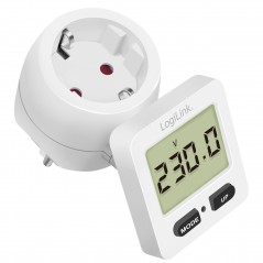 Elektrisk tilbehør - LogiLink energimåler med omkostningsberegning, drejeligt display