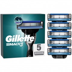 Gillette barberblade Mach3, 5 stk