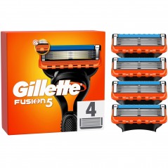 Gillette Fusion barberbladsrefill, 4 stk.