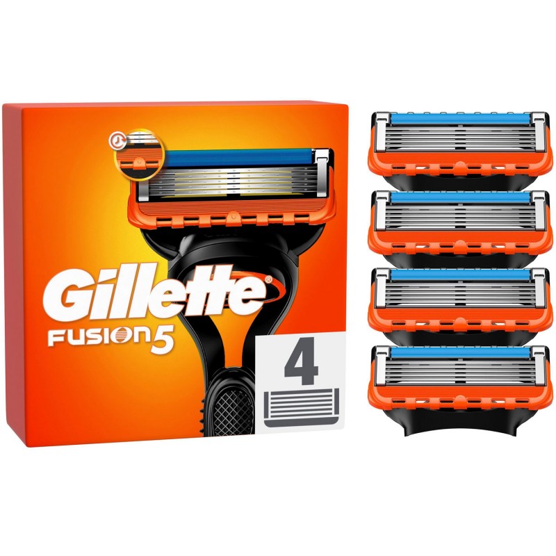 Personlig pleje - Gillette Fusion barberbladsrefill, 4 stk.