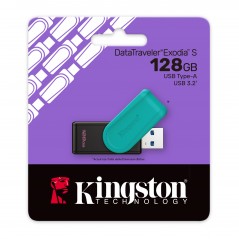 Kingston DataTraveler Exodia S USB 3.2 Gen 1 USB-flashdrev 128 GB