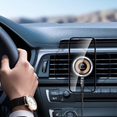 Mobilholdere - Dudao bilholder med Magsafe til iPhone med indbygget trådløs opladning