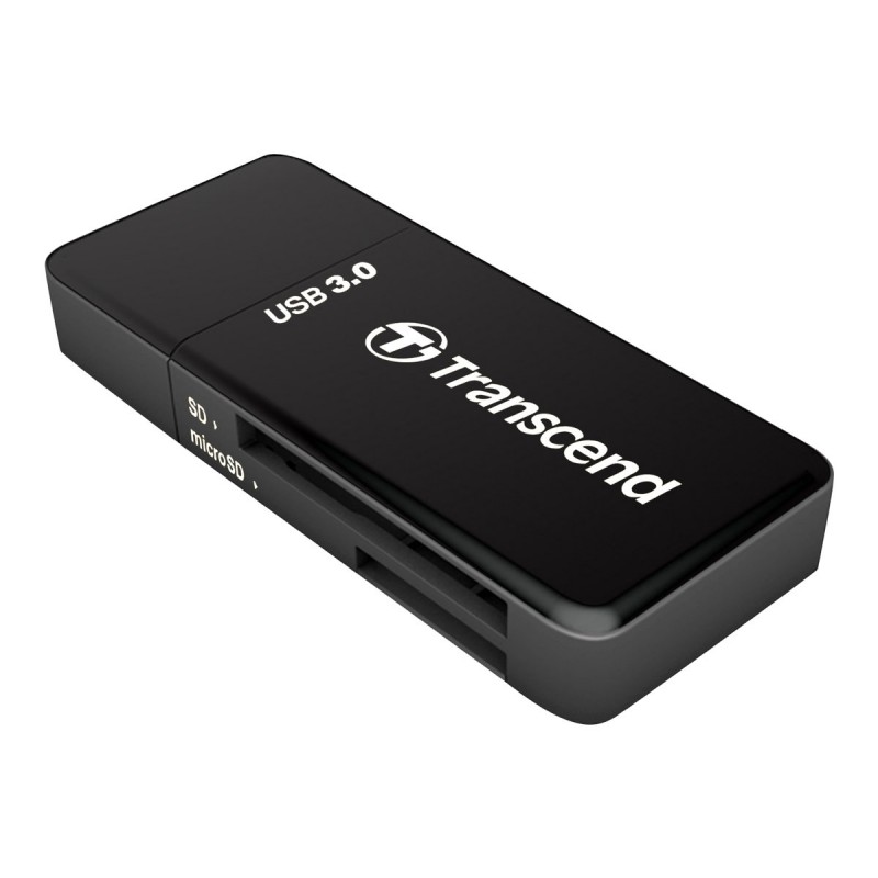 USB-memorykortlæser - Transcend-hukommelseskortlæser USB 3.0 med understøttelse af SD og microSD