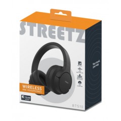 Trådløse headset - Streetz BT510 Bluetooth-hovedtelefoner med aktiv støjreduktion