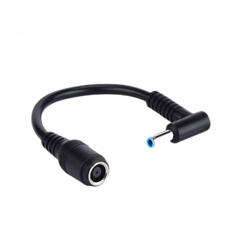 HP oplader - Vinklet HP konverteringskabel HP BlackTip 7,4x5,0 mm til HP Bluetip 4,5x3,0 mm maks. 230W