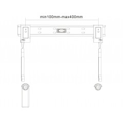 Vægbeslag til højttalere og tv-apparater - Andersson slank vægbeslag VESA til TV 32-55" op til 50 kg