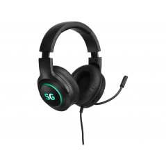 USB-gamingheadset til PC - Mission SG gaming-headset med USB-tilslutning og RGB-belysning