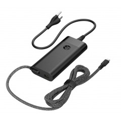 HP 100W USB-C computeroplader med 10W USB-port, AC-adapter med netledning