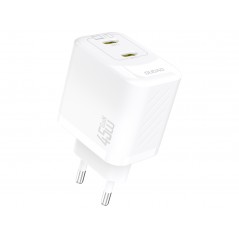 Dudao 45 Watt AC-adapter vægoplader med 2x USB-C