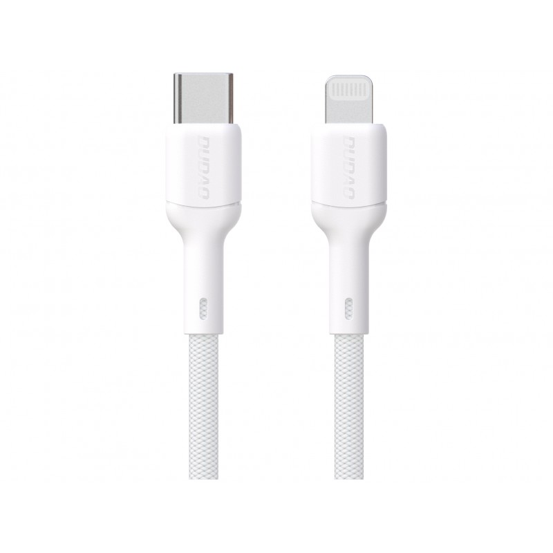 Computertilbehør - Dudao flettet USB-C til Lightning-kabel, 1 meter, med understøttelse af 30 watt
