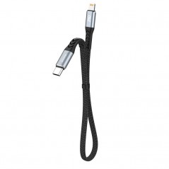Dudao USB-C til Lightning-kabel, 23 cm langt, med understøttelse af PD 20 Watt