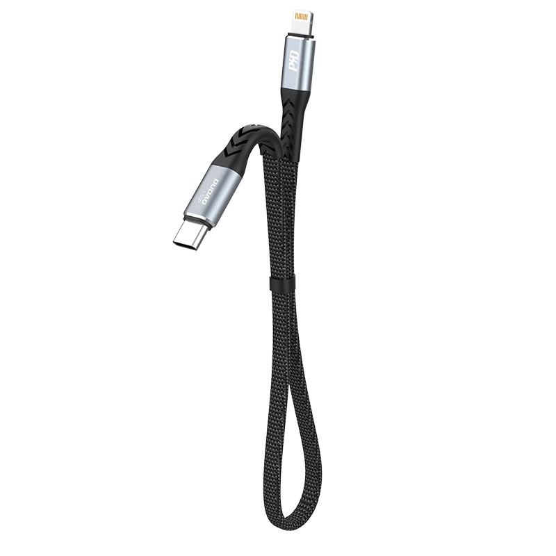 Computertilbehør - Dudao USB-C til Lightning-kabel, 23 cm langt, med understøttelse af PD 20 Watt