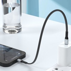Dudao USB-C til Lightning-kabel, 23 cm langt, med understøttelse af PD 20 Watt
