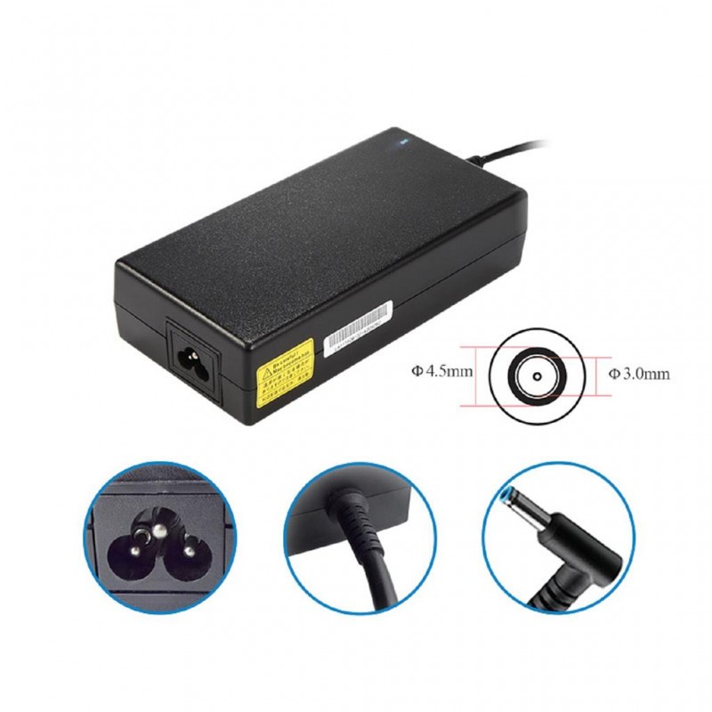 Elitebook - Kompatibel HP oplader 230W BlueTip størrelse 4,5mm x 3,0 mm