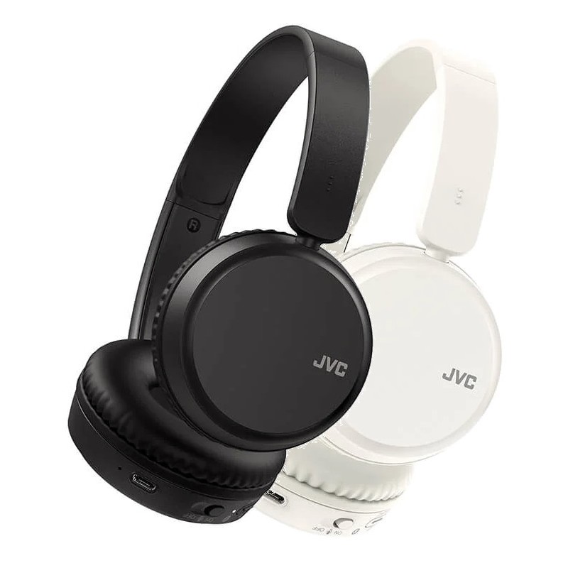 Bluetooth hovedtelefoner - JVC trådløse Bluetooth-hovedtelefoner og headset (sort/hvid)