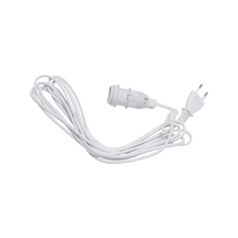 Julepynt og juleudsmykning - Lampestik E14 med 3,5 meter ledning til adventsstjerne