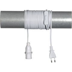 Lampestik E14 med knap og 5 meter ledning til adventsstjerne