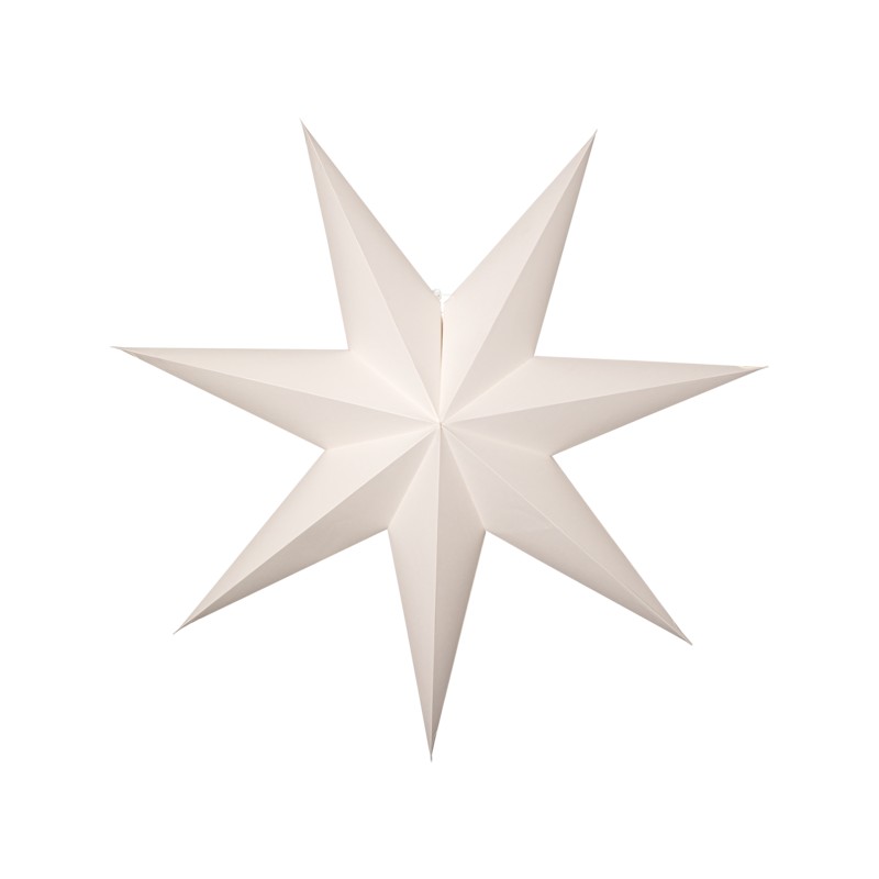 Julepynt og juleudsmykning - Adventsstjerne / julestjerne lavet af papir, 90 cm