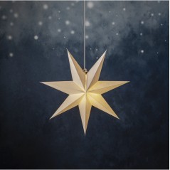 Adventsstjerne / julestjerne lavet af papir, 45 cm