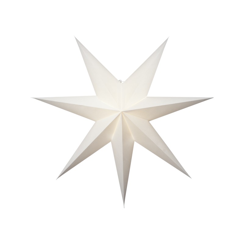 Julepynt og juleudsmykning - Adventsstjerne / julestjerne lavet af papir, 75 cm