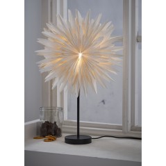 Adventsstjerne / julestjerne på stativ, 60 cm høj, med E14-fatning