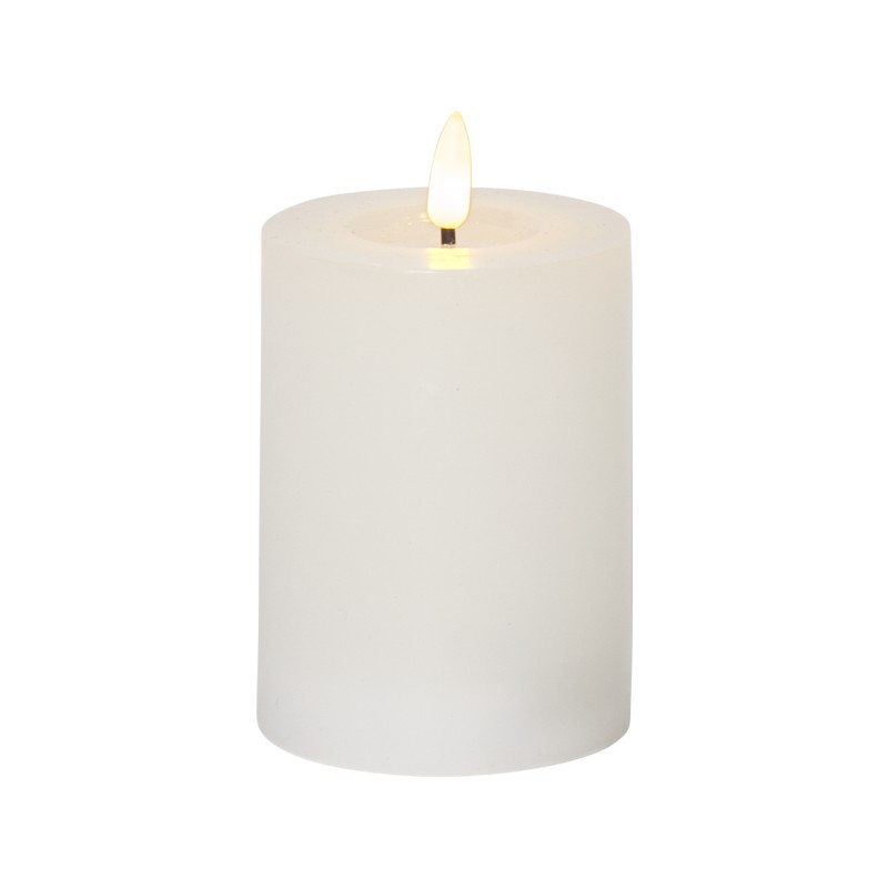 LED-ljus - LED-lys 12,5 cm med ægte voks og realistisk flamme