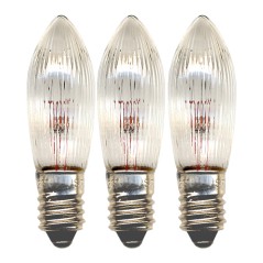 3-pak lyspæresokkel E10 til lysestager med 20 lys