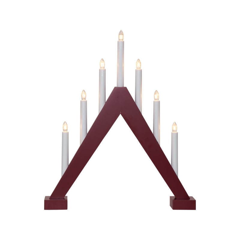 Julepynt og juleudsmykning - Adventslysestage 47 cm med 7 lamper