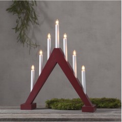 Adventslysestage 47 cm med 7 lamper