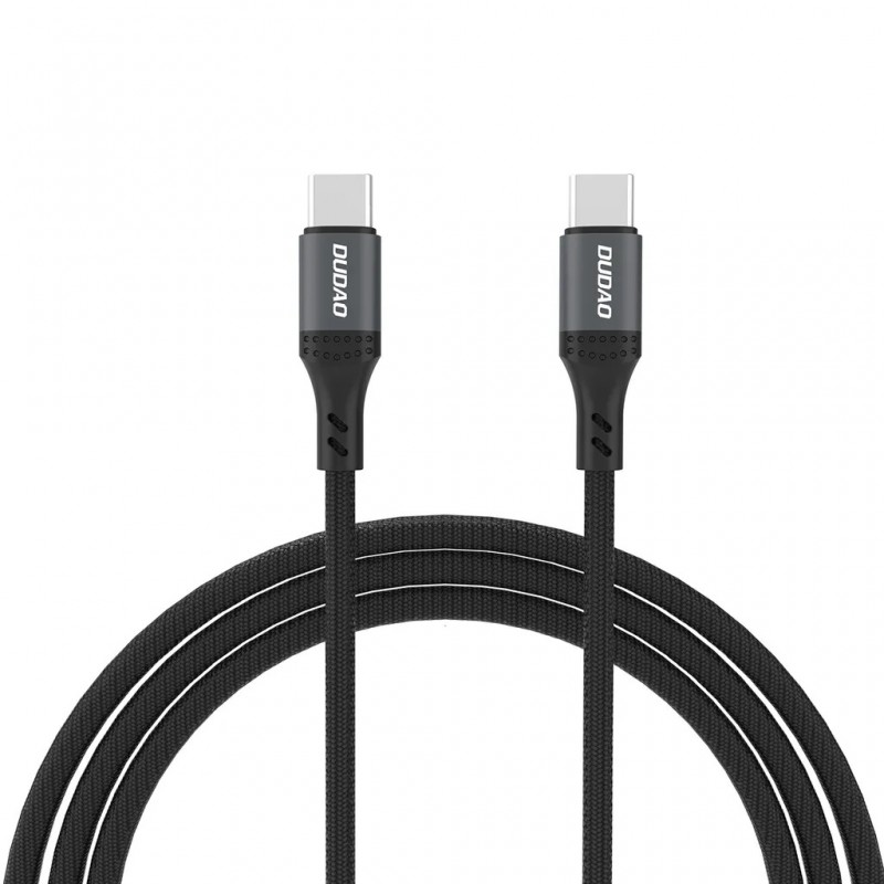 Datakabel og adapter - Dudao flettet USB-C til USB-C-kabel 1,2 meter 60 W