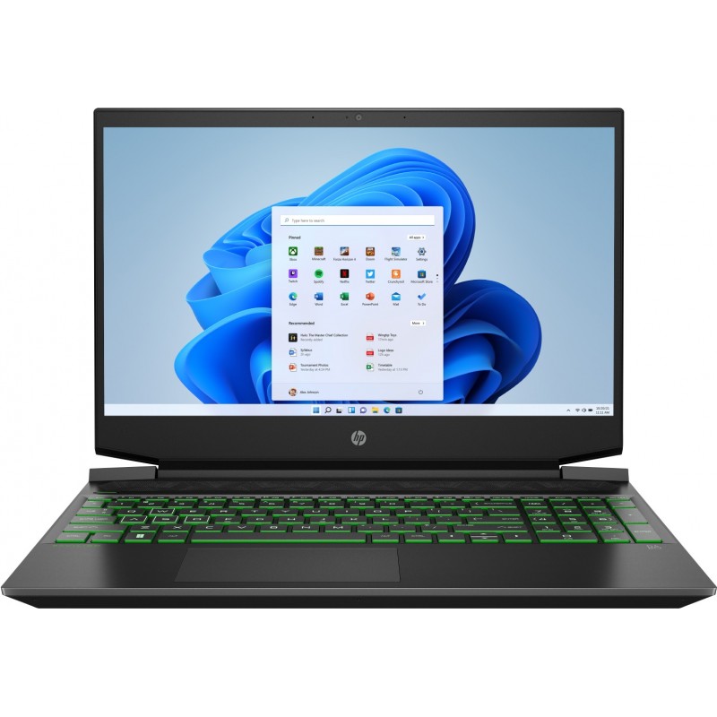 Bærbar computer med skærm på 14 og 15,6 tommer - HP Pavilion Gaming 15-ec2407no 15.6" Ryzen 5 8GB 1TB RTX 3050 W11 demo