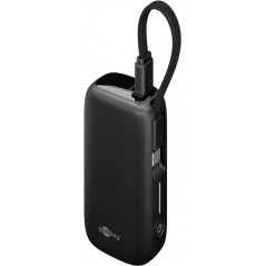 Goobay powerbank 5000 mAh 20W med USB-C-kabel og 1x USB-C, 1x USB