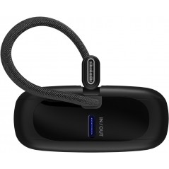 Portable batterier - Goobay powerbank 10.000 mAh 20W med indbygget USB-C-kabel og 1x USB-C, 1x USB