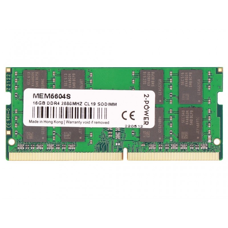 RAM - 2Power 16 GB RAM DDR4 SO-DIMM (2666 MHz) til bærbare computere