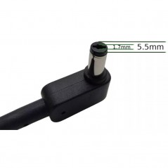 Oplader til bærbar computer - Acer computeroplader 45W med 5,5 mm x 1,7 mm stik med strømkabel (brugt)