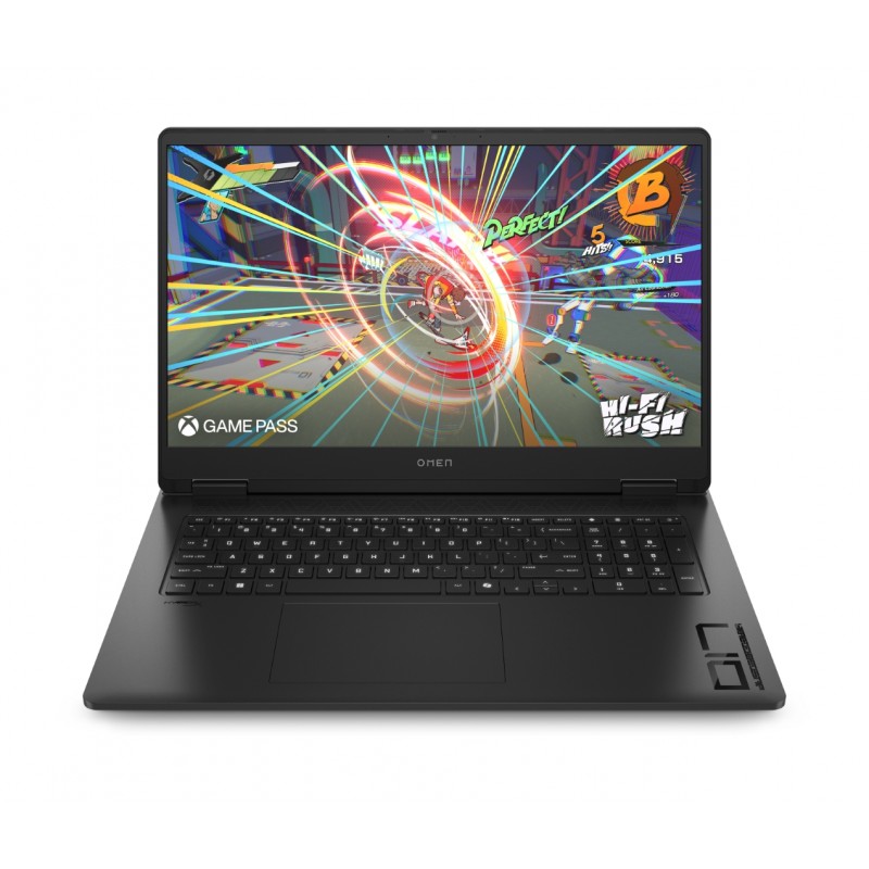 Bærbar computer med skærm på 16-17 tommer - HP Omen 17-db1017no 17.3" 240 Hz QHD Ryzen 7 16GB 1TB RTX 5060 W11