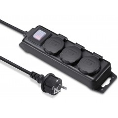 Andersson stikdåse med 3 stik til udendørs brug IP44