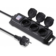 Andersson stikdåse med 3 stik til udendørs brug IP44