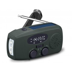 Andersson AM/FM-radio med solceller og LED-lommelygte