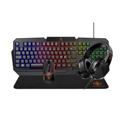 Deltaco 4-i-1 gaming-sæt med tastatur, headset, mus og musemåtte