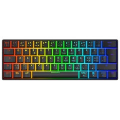 Deltaco superkompakt 60 % mekanisk gamingtastatur med RGB-belysning