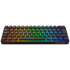 Baggrundsbelyst gamingtastatur - Deltaco superkompakt 60 % mekanisk gamingtastatur med RGB-belysning