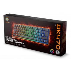 Baggrundsbelyst gamingtastatur - Deltaco superkompakt 60 % mekanisk gamingtastatur med RGB-belysning