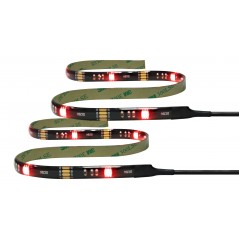 Deltaco Gaming LED-strip med 12-farvet belysning, 2 x 50 cm