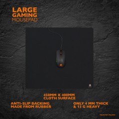Gaming-musemåtte - Deltaco Gaming musemåtte Large 45x40 cm