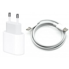 USB-C AC-adapter vægoplader 20 W med 1 meter USB-C til USB-C-kabel