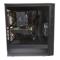 Brugte gaming-computere - FD Define C gaming-computer med Intel i5 16 GB 256 GB SSD + 1 TB HDD RTX2060 Win11 Pro (brugt)